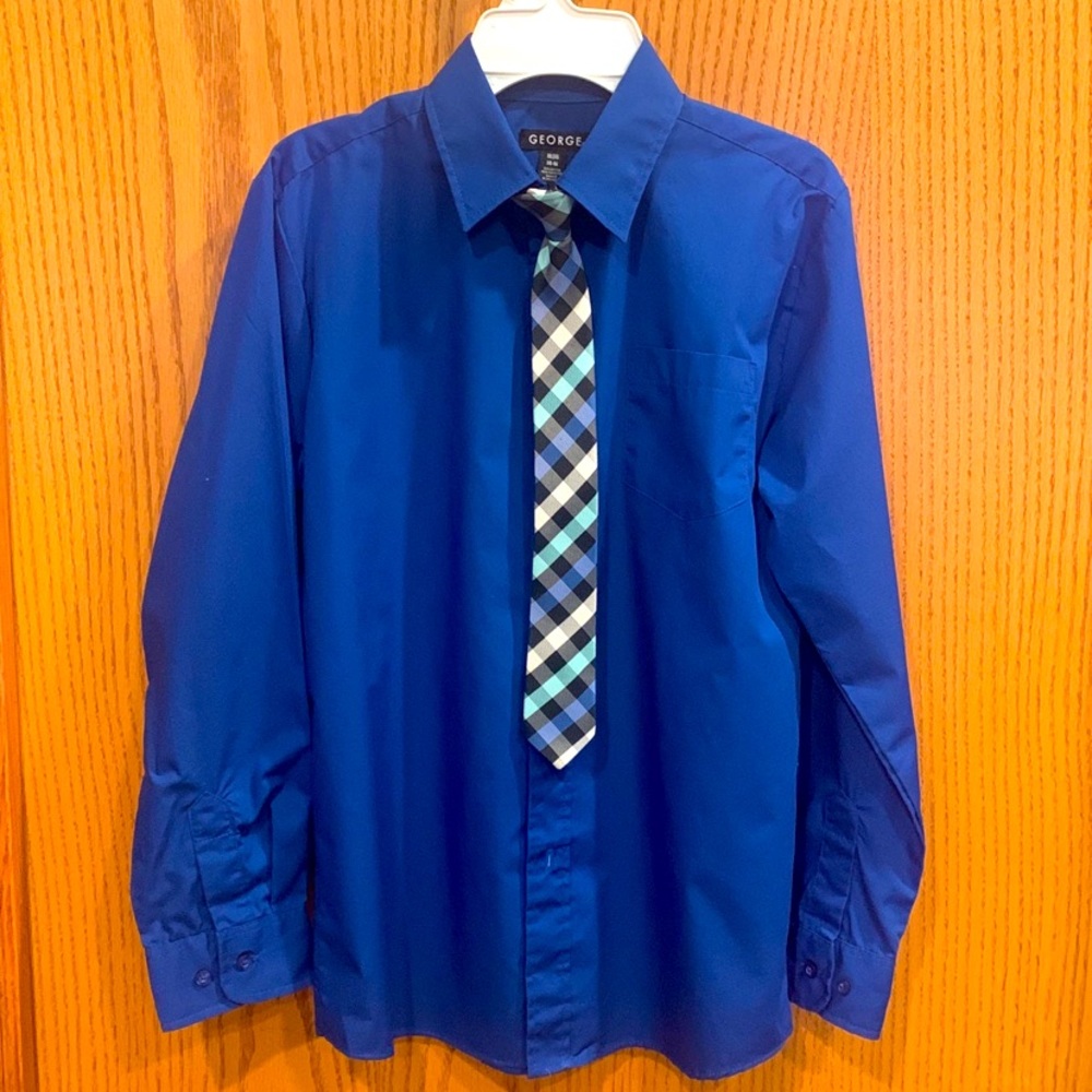 Boys dress shirt and tie
